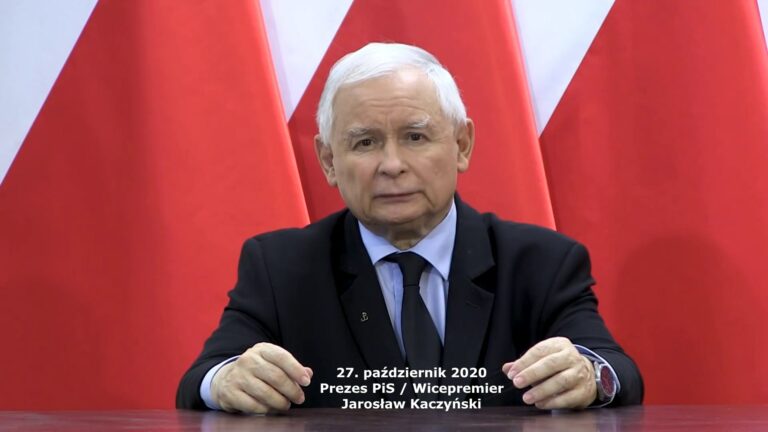 Oświadczenie Prezesa PiS - Wicepremiera Jarosława Kaczyńskiego z dnia 27. pazdziernika 2020 roku